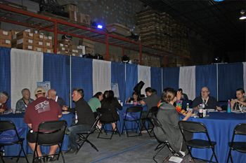 guests enjoying lunch during Techni-Lux Technology Day 2018, Orlando, Florida USA