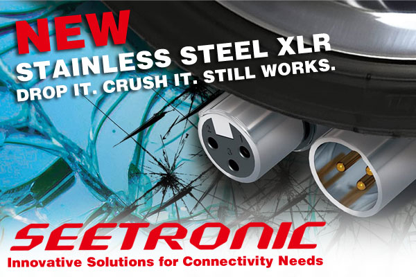 New Stainless Steel XLR from SEETRONIC