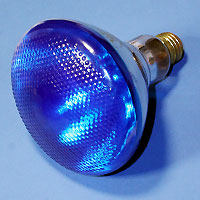 BR38 100w 120v Blue E26 Lamp