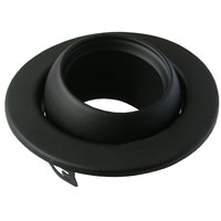 UltraLED MR16 Ceiling / Wall Recessed Mount Eyeball Ring for DL-ULEDMR16 - Black