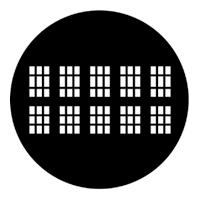 ROSCO:250-77148 -- 77148 Elizabethan Steel Metal Gobo, Size: Specify