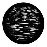 ROSCO:250-77833 -- 77833 Water 1 Steel Metal Gobo, Size: Specify