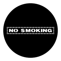ROSCO:250-77970 -- 77970 No Smoking Steel Metal Gobo, Size: Specify