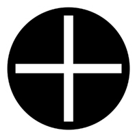 ROSCO:250-78064 -- 78064 Slotted Cross Steel Metal Gobo, Size: Specify