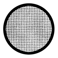 ROSCO:260-81131 -- 81131 Plate Weave Bw Glass Gobo, Size: Specify