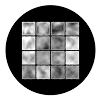 ROSCO:260-81138 -- 81138 Shadow Blocks Bw Glass Gobo, Size: Specify