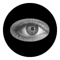 ROSCO:260-82204 -- 82204 Eyeball Bw Glass Gobo By Joel Reiff, Size: Specify