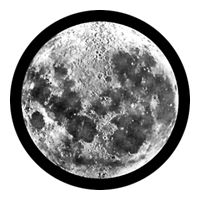 ROSCO:260-82700 -- 82700 Moon Glass Bw Glass Gobo, Size: Specify