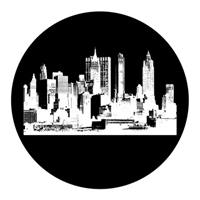 ROSCO:260-82734 -- 82734 Cityscape 2 Bw Glass Gobo, Size: Specify