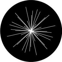 ROSCO:260-82858 -- 82858 Space Explosion Bw Glass Gobo, Size: Specify