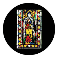 ROSCO:260-86675 -- 86675 Comedia Stained Glass Multi Color Glass Gobo, Size: Specify