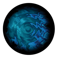 ROSCO:260-86736 -- 86736 Aquatic Swirls Multi Color Glass Gobo By Lisa Cuscuna, Size: Specify