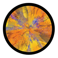 ROSCO:260-86738 -- 86738 Klee Motif Multi Color Glass Gobo By T. Nathan Mundhenk, Size: Specify