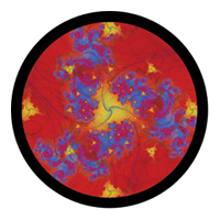 ROSCO:260-86741 -- 86741 70S Love 2 Multi Color Glass Gobo By T. Nathan Mundhenk, Size: Specify