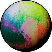 ROSCO:260-86772 -- 86772 Psychedelic Pluto Multi Color Glass Gobo, Size: Specify