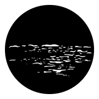 GAM:250-G327 -- G327 Water #2 Steel Metal Gobo, Size: Specify