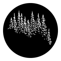 GAM:250-G388 -- G388 Evergreens Steel Metal Gobo, Size: Specify