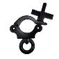 Coupler Ring Hook Narrow Cheeseborough - Black