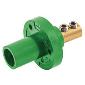 HBL15FRGN Panel Mount Mini 150A Double Set Screw Female Green