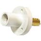 CLMMR2-B Panel Mount Mini Double Set Screw Male White