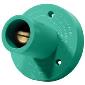 CLMMRS-E Panel Mount Mini Stud Male Green