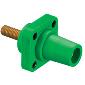 HBLFRSGN Panel Mount 4/0 400A Stud Female Green