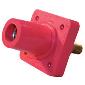 CL40FRSB-C Panel Mount 4/0 Stud Female Red