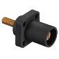 HBLMRSBK Panel Mount 4/0 400A Stud Male Black