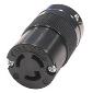 4729BL Twistlock 15a 125v 2Pole, 3 Wire Female Black