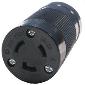 Twistlock 206CBL 2323 20a 250v  2Pole, 3 Wire Female Black