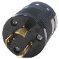206PBL Twistlock 2321 20a 250v  2Pole, 3 WireMale Black