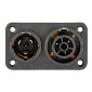 HBLMFPD Receptacle Panel Mount - Insul-Lock Plus - Male & Female (Black/Yellow)