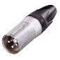 NC3MXX XLR Cable End XX Series 3 pin Male - nickel/silver