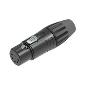 SCMF5-BG XLR 5pin female, black shell, golden contacts