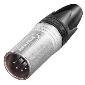NC5MXX XLR Cable End XX Series - Male 5 pin - nickel/silver