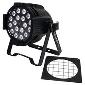 FlexiLED TriColor RGB 18 x 3 watt fixture, 25 degrees, DMX - with frame, Black 120/240vAC