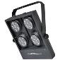 LEDBank4 Tricolor 24 x 3w, 25 Degree lenses, DMX, 110-240vAC, Black