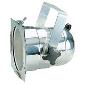 Par38 Can Polished Aluminum with Color Frame, Clip, E26/27 Socket, Cord & Molded Edison Plug, No Lamp - UL