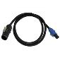 Power Cable Adapter 12AWG SJO x 3' True1 to Blue Powercon Type