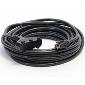 Extension Cord 12/3SJTW - 10 foot, cUL, Nema 5-15 male to female edison tritap 125v/15A - Black