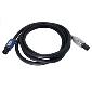 PowerCon Type Jumper Cord 12/3SJO - 10 foot,  Blue to Gray - Black