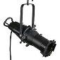 LEO ELLIPSOIDAL SPOTLIGHT, 15 degree Beam, Includes c-clamp, color frame, cord and 5-15P edison plug, no lamp, Black