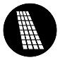 ROSCO:250-77644 -- 77644 Georgian Shadow Steel Metal Gobo, Size: Specify