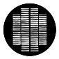 ROSCO:250-77701 -- 77701 Shutters Steel Metal Gobo By Jules Fisher, Size: Specify