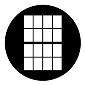 ROSCO:250-77703 -- 77703 Double Hung Window Steel Metal Gobo By Jules Fisher, Size: Specify