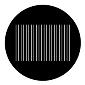 ROSCO:250-77718 -- 77718 Vertical Blind Steel Metal Gobo By Leon Rosenthal, Size: Specify
