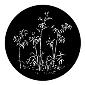 ROSCO:250-77781 -- 77781 Bamboo Steel Metal Gobo By Tom Skelton, Size: Specify