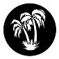 ROSCO:250-77838 -- 77838 Palm Tree Steel Metal Gobo, Size: Specify
