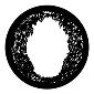 ROSCO:250-77861 -- 77861 Leaf Vignette Steel Metal Gobo, Size: Specify