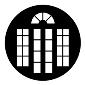 ROSCO:250-77976 -- 77976 French Doors 2 Steel Metal Gobo, Size: Specify